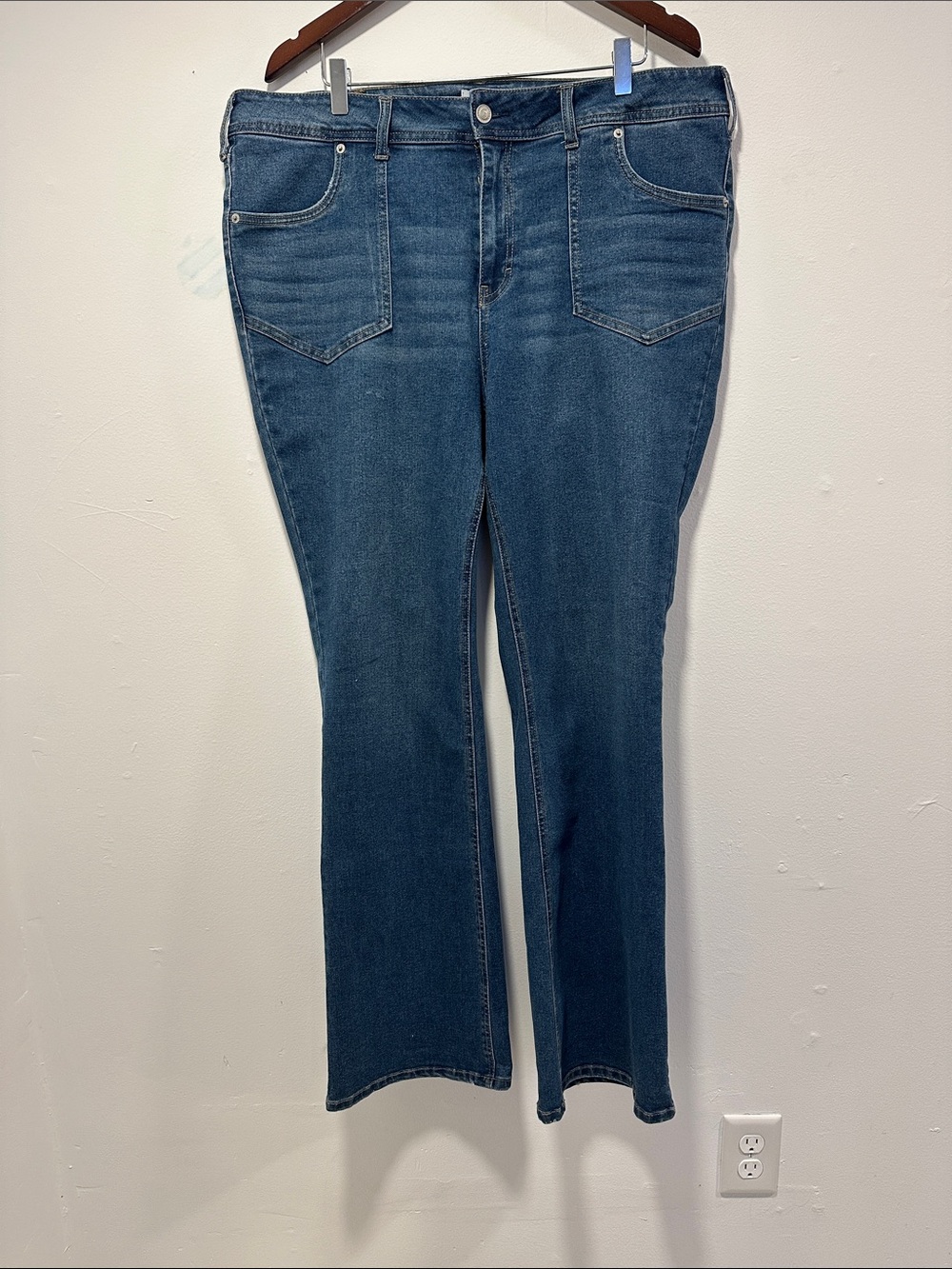 True Craft Straight Leg Jeans in Denim Blue 079